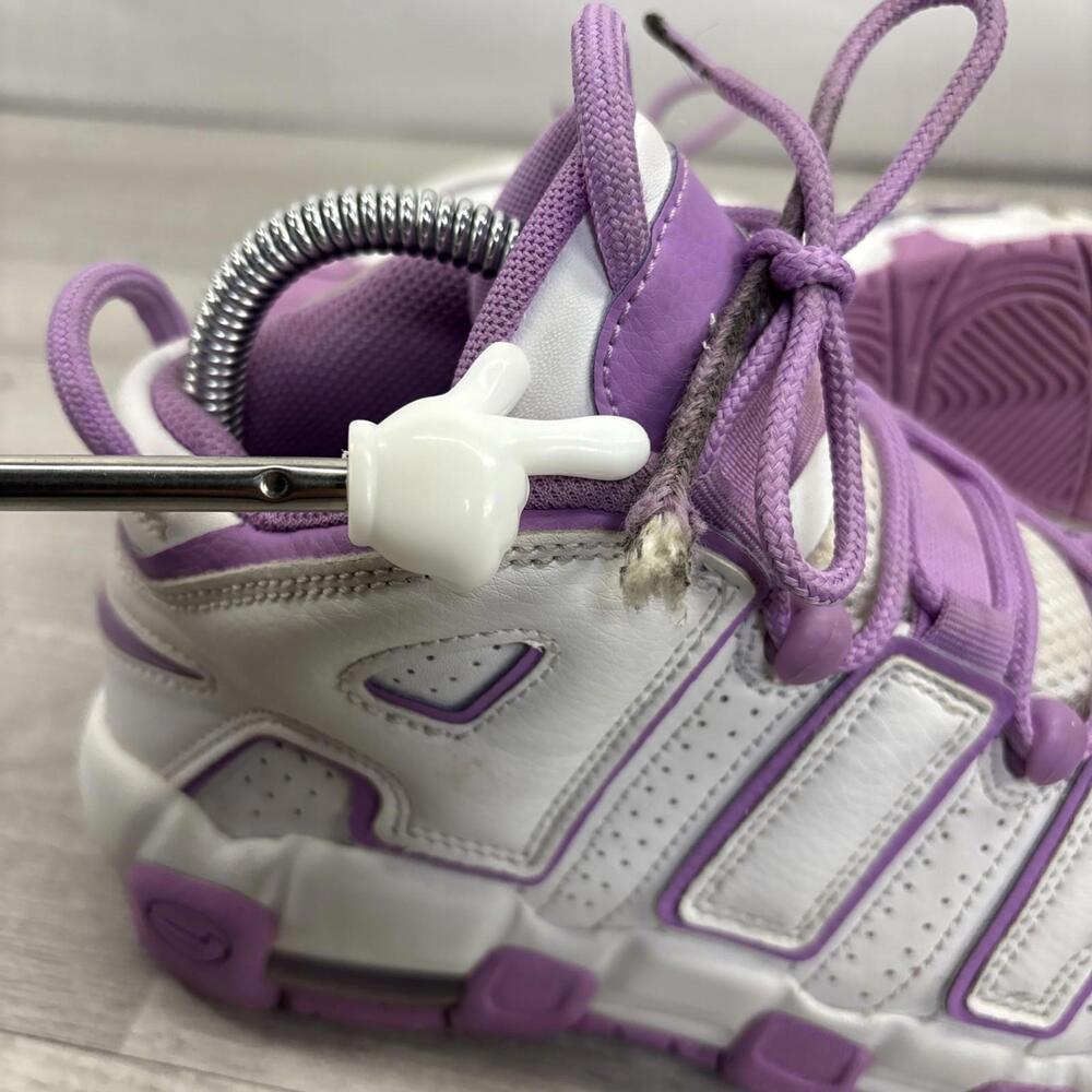 Nike Air More Uptempo Shoes Size 4.5 Y White Purple FN6976-100 Retro Sneaker - Picture 7 of 15